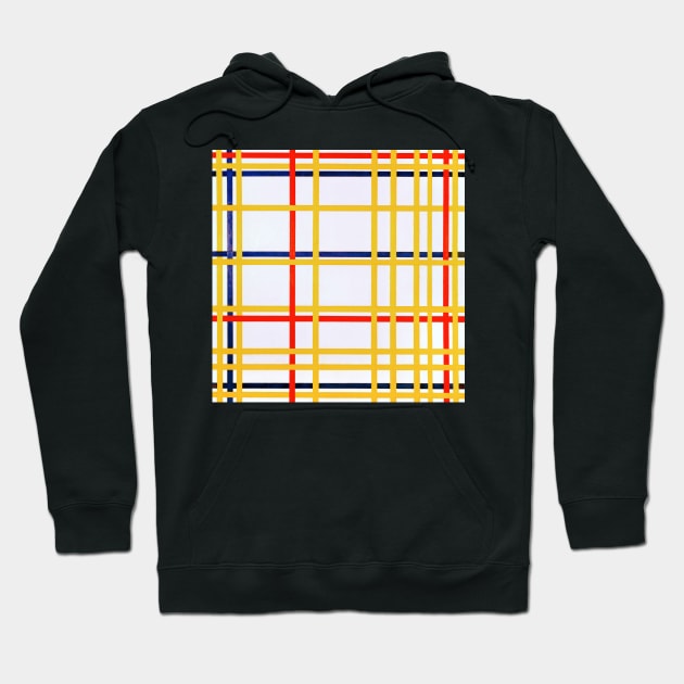 New York City by Mondrian Hoodie by MurellosArt